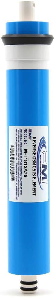 Applied MEMBRANES INC. 75 GPD Reverse Osmosis Membrane | RO Membrane Water Filter Replacement for Reverse Osmosis Water Filtration System | 1.8” x 12” Universal Compatibility | Made in USA
