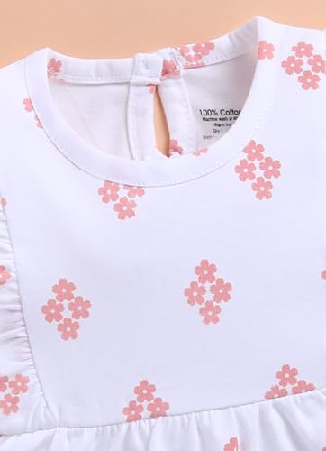 Image of LuvLap Baby Girl 100% Cotton Sleevless Girls Frock Pack of 3