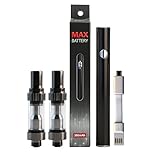 Vape Pen Battery Starter Kit Rechargeable for 510 Thread Cartridges Stick USB Variable Voltage 380 mAh Vaporizer for CBD and Thick Oil Electronic Vaporizer No Nicotine, with 2 x 0.5ml CBD Atomizer