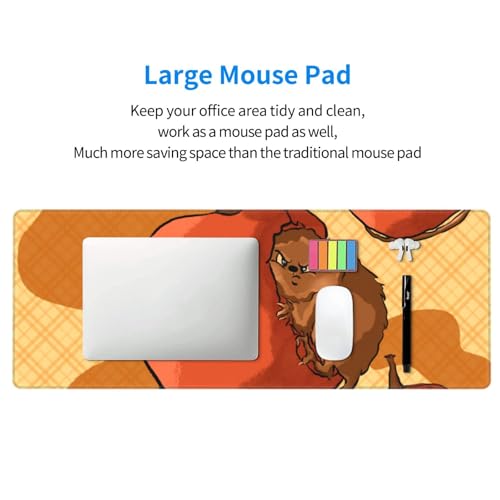Tapis de souris hamster 80x30cm avec base caoutchouc antidérapante