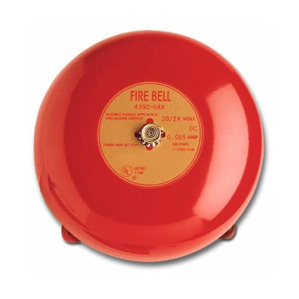 Campana Edwards 439d-6aw-r de señalización con alarma acústica roja para entornos industriales 2