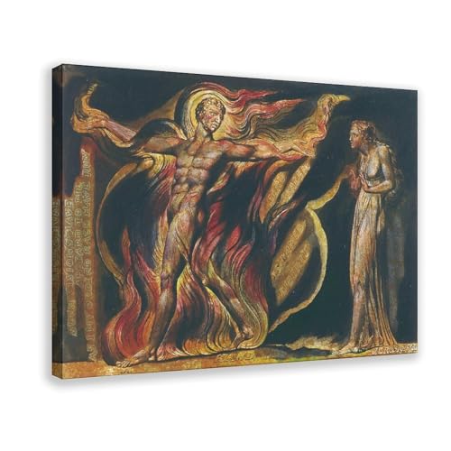 Affiche Jérusalem Plaque 26 par William Blake décoration sur toile salon et bureau