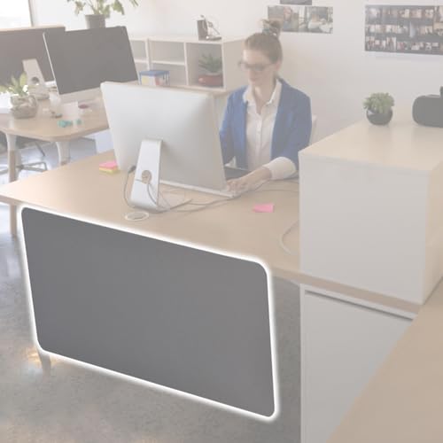 Jupe de bureau commerciale pour poste assis-debout aménagement open space