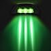 JIGUOOR Solar Deck Lights LED Driveway Lights Solar Powered Dock Light Outdoor IP68 Waterproof Road Markers for Step Sidewalk Stair Boat Garden Ground Pathway Yard (Green, 1 Pack)
