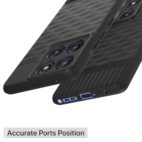 Image of Shockproof Case for Motorola Edge 60 Stylus 5G | Full Camera Protection | TPU Flexible Back Cover for Motorola Edge 60 Stylus 5G (Matte Black)