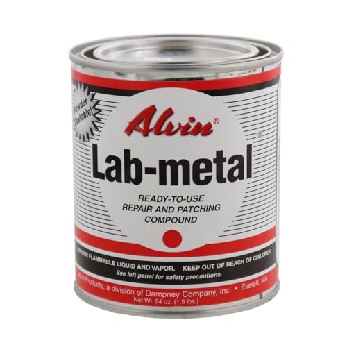 Alvin 24oz Lab Metal Durable Economical Repair Putty Dent Filler & Patching Compound Epoxy