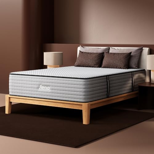 Image of Siena 14 inch Signature Hybrid Twin XL Mattress & Bonus Pillow - Medium Firm - Memory Foam & Innerspring System - 180-Night Trial - Pressure-Relief - Mattress in a Box