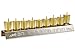 Metal Safety Menorah with Glass Cups / Silver Color