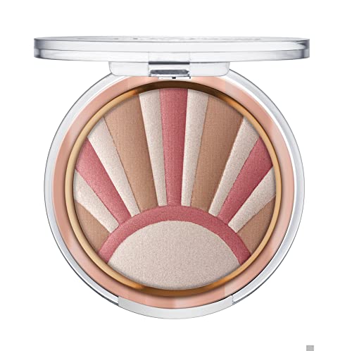 Essence | Kissed By The Light Face Illuminating Powder | 3-In-1 Highlighter, Bronzer, & Blush | Compact Multi-Use Illuminating Powder | Vegan, Cruelty Free, & Gluten Free | Free From Oil-Fragrance-Parabens, Alcohol, & Microplastic Particles (01 | Star Kissed) #TOP1