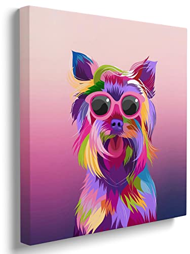 Impressão de arte de parede em tela de cachorro de estimação Pop ...