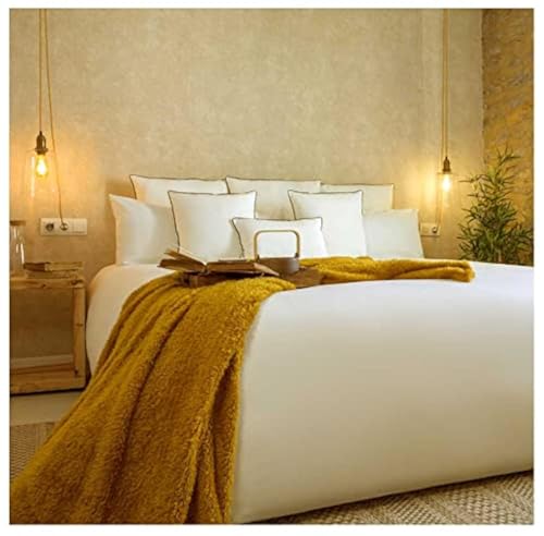COTTON ARTean Funda nordica ALGODÓN ORGANICO Beige Cama de 150 x 190/200. 100% ALGODÓN ORGÁNICO.