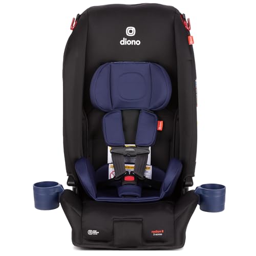 Image of Diono Radian 3R Comfort Travel Kit, Infant Car Seat Accessory, Compatible with Radian 3R, 7-Piece Kit (2 Harness Pads, 1 Buckle Pad, Head Cushion, Seat Cushion, 2 Cupholders), Blue Surge