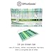 OfficeGoods Green Gel Pens with Refills – Adult Coloring Journaling Art – Medium 0.8-1.0mm Tips – Non-Toxic Gel Pens Set – Quick Dry Smudge-Free 24 Pack Colors