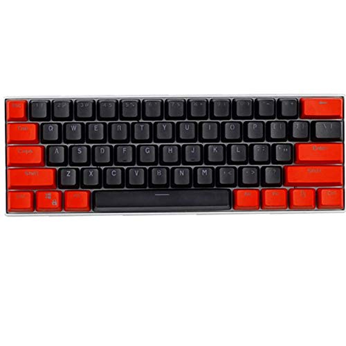 Sunzit Keycaps, 61 Keycaps Backlight Due Colori Meccanica Tastiera PBT Keycap per GH60 / RK61 / ALT61 / Annie/Keyboard Poker Keys (vendi Solo keycap)