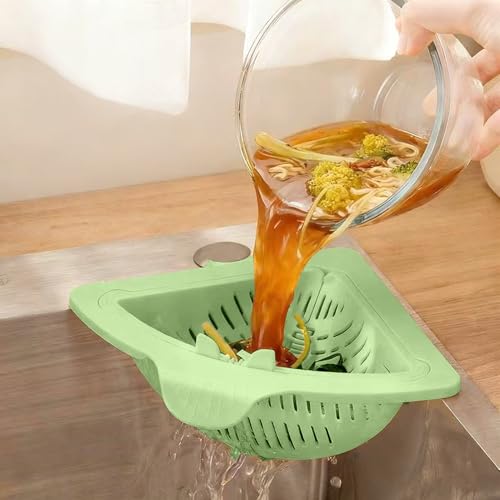Colador triangular para fregadero de cocina miniatura 5