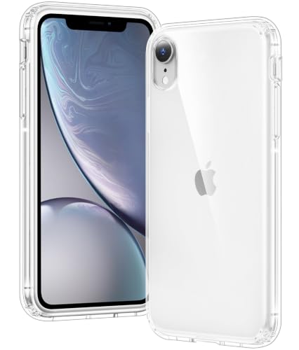 Voyahülle Clear Case for iPhone XR Ultra Thin Shockproof TPU Cover Anti-Yellowing Crystal Clear Phone Case for Apple iPhone XR - Clear