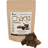 Sayan Siberian Pure Raw Chaga Mushroom Chunks with Black Top Crust 4 Oz / 113 g - Premium Quality 100% Wild Forest Harvested Super Antioxidant Tea, Supports Immune System, Heart & Liver Health