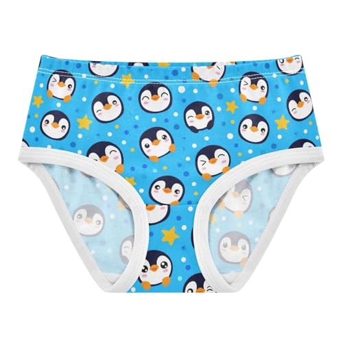 Joisal Cute Cartoon Penguins Blue Panties Little Girl Girls Underwear Toddlers Cotton Designer Undies Kids Briefs 2t