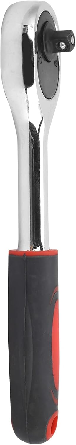 Ratchet Socket Wrench, Professional 24 Teeth 1/4in Drive Chrome Steel Hand Tool for Electricians and Mechanics