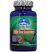 Arctic Star 100% Pure Icelandic Wild Sea Cucumber Sea Cucumber Vitamin D3 90 Capsules 400mg Cucum...
