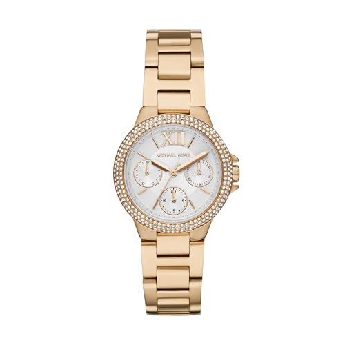 Michael Kors レディース CAMILLE マルチファンクション ゴールドトーン ステンレススチールウォッチ、MK6844