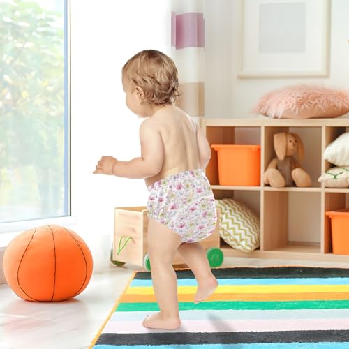 ZRWLUCKY Calça de treinamento para dormir para meninas, de algodão macio, para uso noturno, primaver