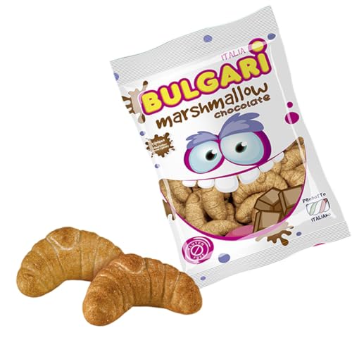 iChuches- Nubes con formas de croissant o de churro. MARSHMALLOW (80 unidades, Croissant relleno)