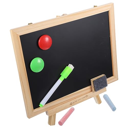 DIYEAH Doppelseitige Kreidetafel mit Holzständer