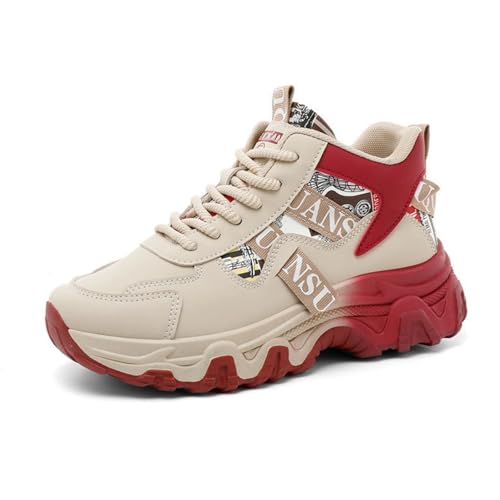 Chunky Sneakers for Women & Girls 2-Inch Thick Sole Comfortable Walking Shoes for Travel & Gifts