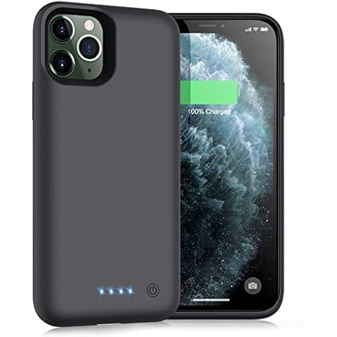 iPosible Battery Case for iPhone 11 Pro, 6800 mAh Additional Battery Charging Case Mobile Phone Case Battery Case Powerbank Case for iPhone 11 Pro [5.8 Inch] Portable Battery Case Black Cover