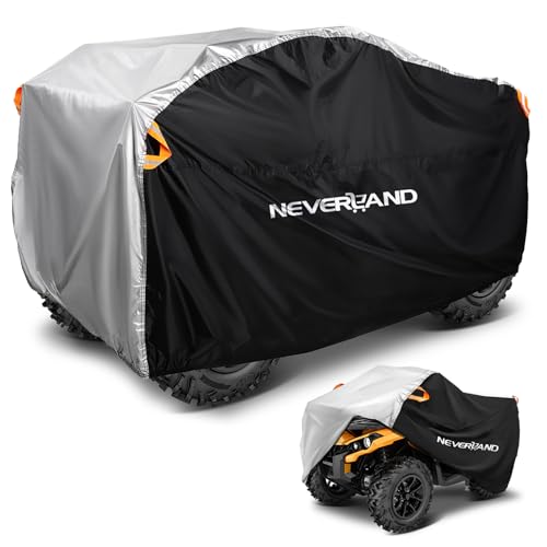 NEVERLAND Housse pour Quad ATV Imperméable XXXL 256 x 110 x 120 cm Bâche de Protection 190T Polyester Taffetas Housse Quad Extérieur Anti-Pluie Neige UV...