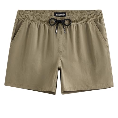 Image of maamgic Men's 5 inch Inseam Shorts Pull-On Relaxed Fit Comfort Stretch Short Shorts with Pocket