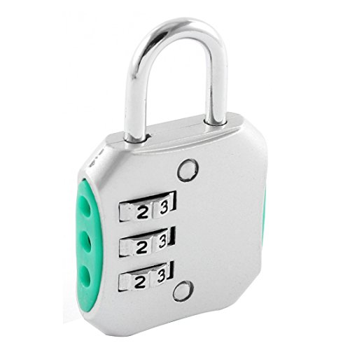 Image of Aexit Suitcase Luggage Padlocks & Hasps 3 Dial Resettable Digit Password Combination Combination Padlocks Lock Padlock