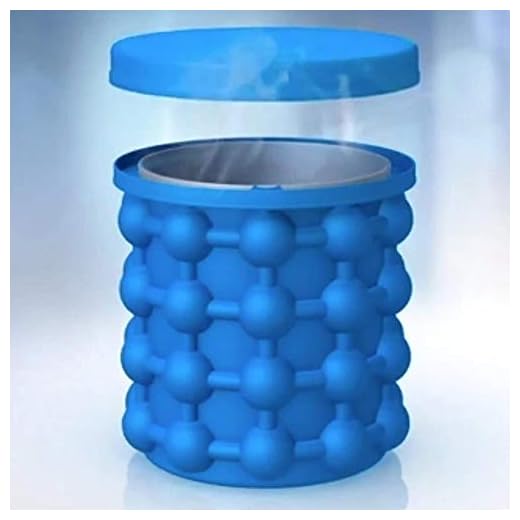 Cubiteras Para Hielo, Ice Genie Cube Maker, Ahorra Espacio,Cubitera De Silicona Con Tapa Usado Para Familia/ Fruta/ CóCtel Bebida Al Aire Libre Whisky Cerveza Bpa Free