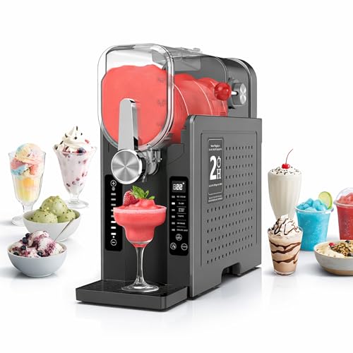 Oylus Soft Serve Ice-Cream Maker &ndash; 70oz Slushie Machine, No Ice Needed, Self-Cleaning with...