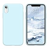 GUAGUA iPhone XR Case Liquid Silicone Soft Gel Rubber Slim Lightweight Microfiber Lining Cushion...