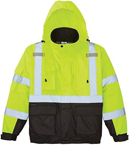 "Stay Safe and Warm with Klein Tools High-Vis Bomber Jacket" 2 41YptiSQsEL. AC