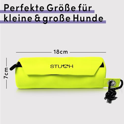 STUCH Futterdummy für Hunde 100% Vegan & PETA zertifiziert – reißfester Apportierbeutel für Nass- & Trockenfutter – wasserdicht & waschbar – Trainingsdummy für Hundetraining & Rückruf (Türkis)
