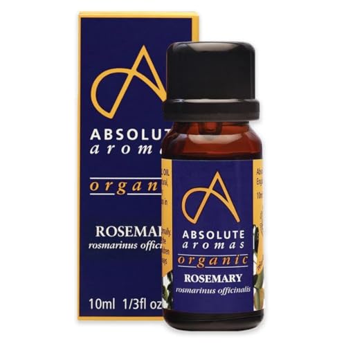 Absolute Aromas Organic Rosemary Essential Oil 10ml - 100% Pure, Natural and...