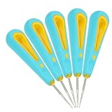 Artibetter 5stücke Handgefertigte Lederreparaturahle Nähahle Mit Griff Für Schuhreparatur Ahle Aus Metall Und Abs Für Lederreparatur