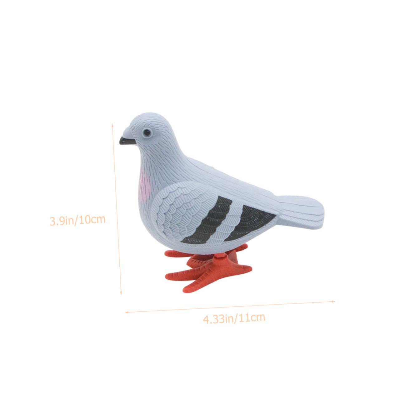 BRIGHTFUFU 6Pcs Wind Up Pigeon Adorable Cartoon Clockwork Pigeon Models for Fun Educational Great for Home Decoration and Coordination Development