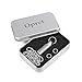 Opret Titanium Pill Container with Keychain & Necklace, Waterproof Pill Case for Emergency Aspirin & Nitroglycerin, Mini Pill Holder for Travel Purse Pocket EDC Accessory