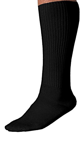 Grandeur Hosiery Men's Diabetic Non-Binding Mid-Calf Socks 3-Pack