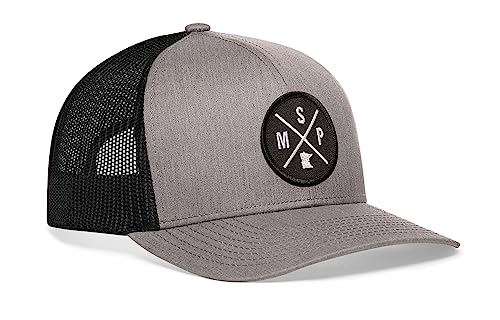 Image of HAKA State City Trucker Hat for Men & Women, Adjustable Baseball Hat, Mesh Snapback, Sturdy Outdoor Black Golf Hat