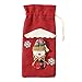 Produktbild SeniorMar Weihnachtsdekorationen für Zuhause Weihnachtsmann Weinbeutel Weinflaschenverschluss Schneemann Socken Geschenkhalter Kreative Weihnachtsgeschenktüte Rot
