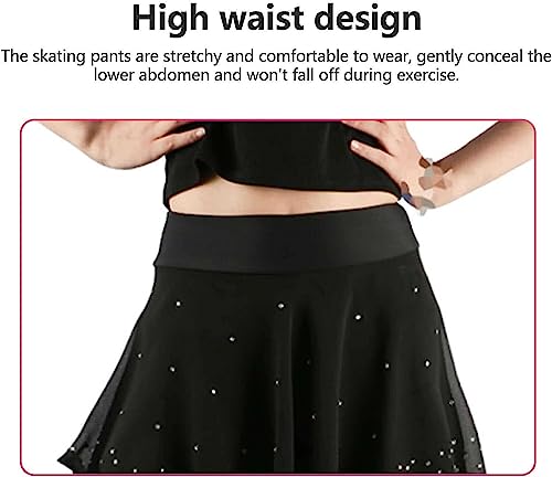 Exercício Correndo Calças de patinação no gelo, leggings de proteção de quadril destacáveis ​​para m