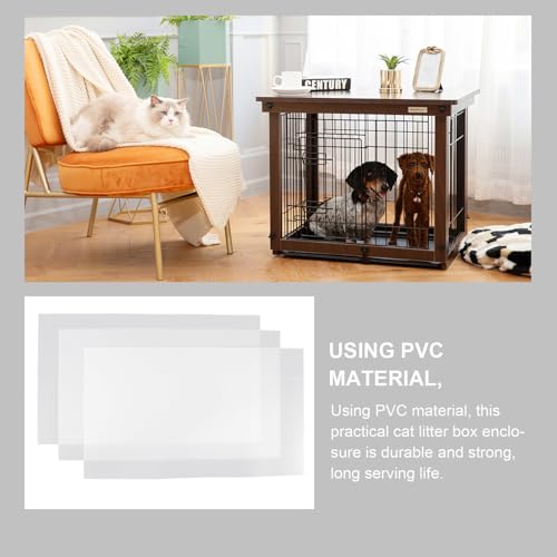 Accessoires litière chat HEMOTON pour garder un sol propre sans projection - 4
