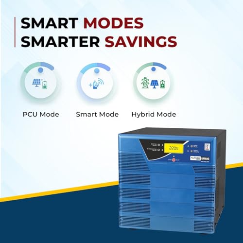 Image of Fujiyama Umang 3000VA /24 Solar Inverter | inbuilt PWM Solar Charge Controller | Pure Sine Wave | 36-Month Warranty | Hybrid, Smart Mode, LCD Display | for Home, Office & Shop (Umang 3500)