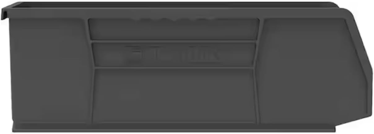 12-Pack Black Plastic Storage Bins/Tool Storage Bins FM20501