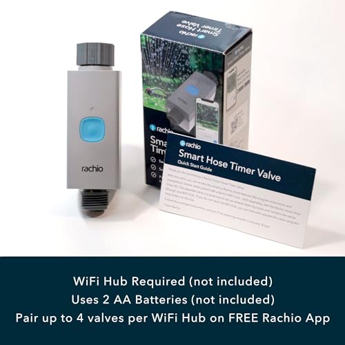 Rachio Smart Hose Timer (1 Valve Only) – App-Controlled Outdoor Faucet Timer, Quick Install & Scheduling, Expandable System - Requires WiFi Hub - Image 3
